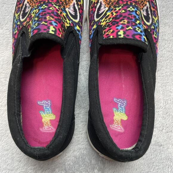 Lisa Frank Hunter Slip On Sneakers Womens 10M Leopard Animal Print Canvas Y2K - Picture 5 of 9